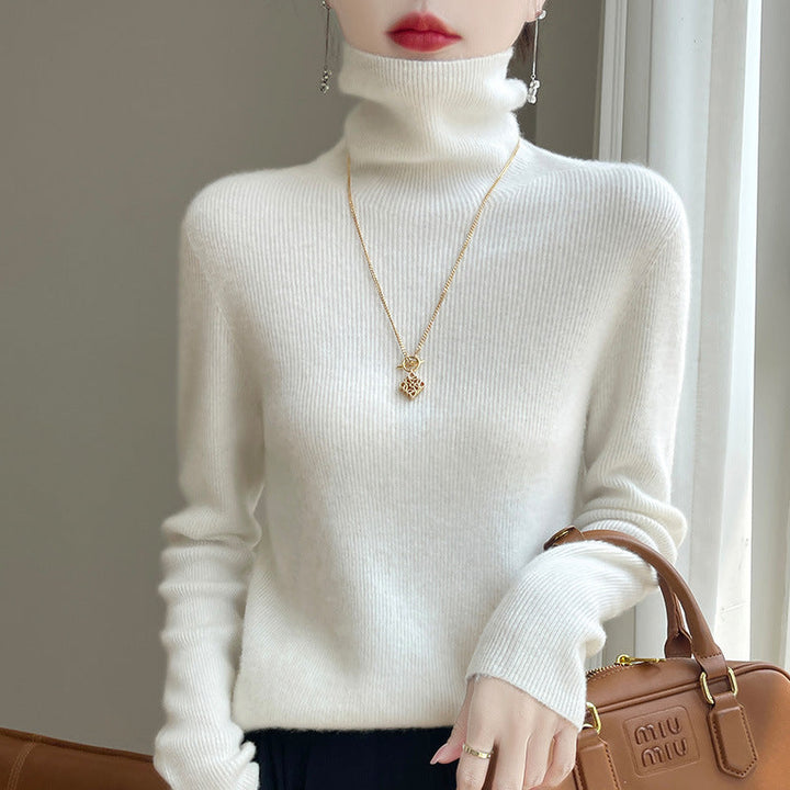 Damen Rollkragenpullover Slim Fit