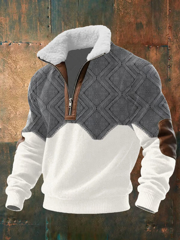 Falk | Qualitäts-Zip-Up für Herren mit shearlinggefüttertem Kragen