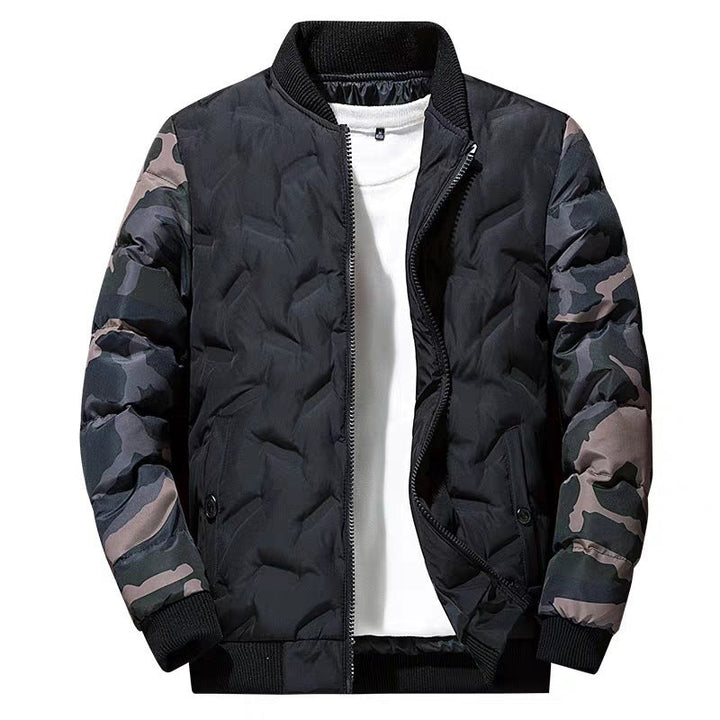 Herren Bomberjacke mit langen Ärmeln und Taschen