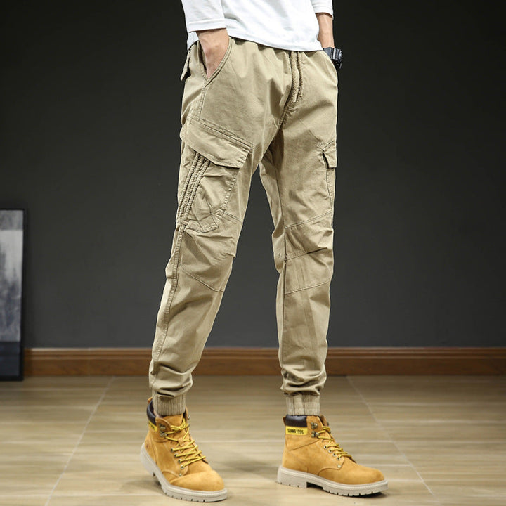 Herren Hosen mit Taschen und Kordelzug, Cargo