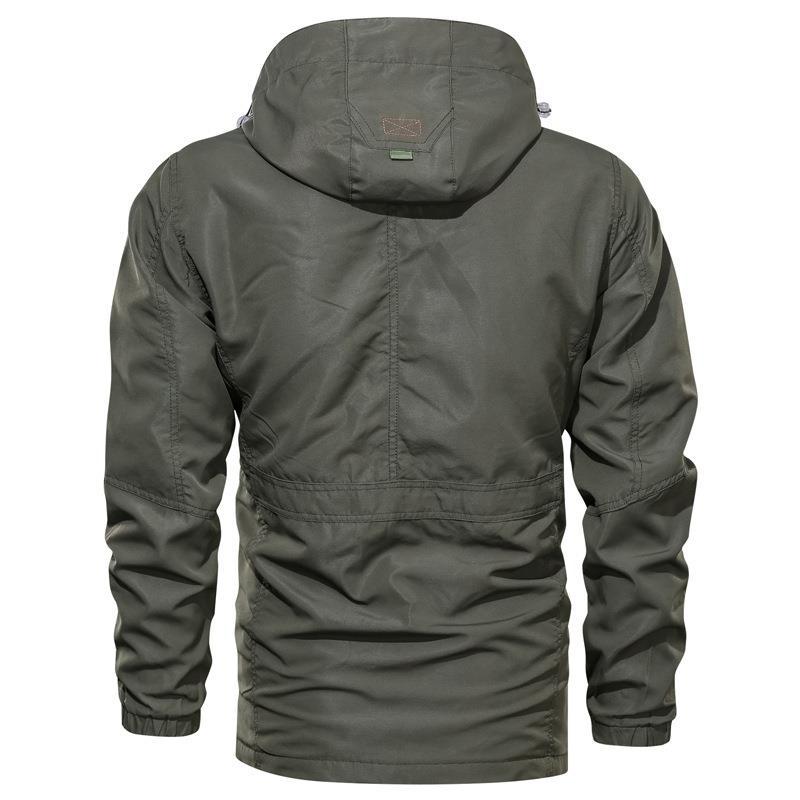 Herren Feldparka mit Tunnelzug, Kapuze und Taschen