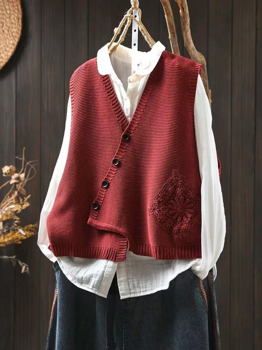 Das Elowyn | Strickweste für Damen mit V-Ausschnitt