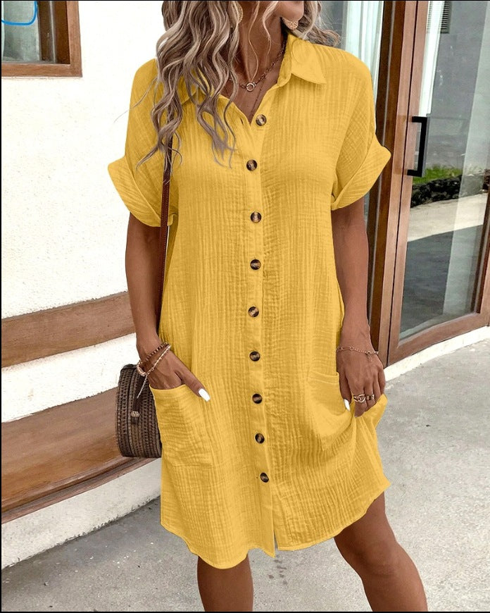 Melissa | Bequemes Sommerkleid für Damen mit kurzen Ärmeln und langen Ärmeln