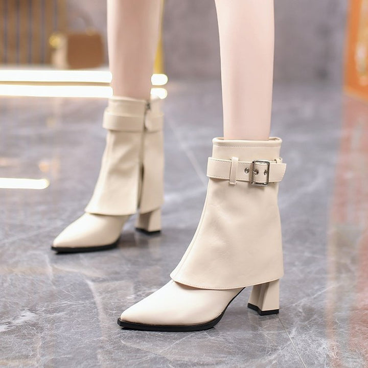 Damen Stiefeletten mit Blockabsatz