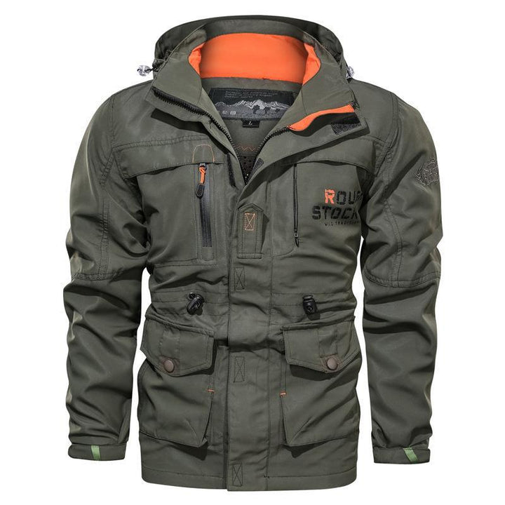 Herren Feldparka mit Tunnelzug, Kapuze und Taschen