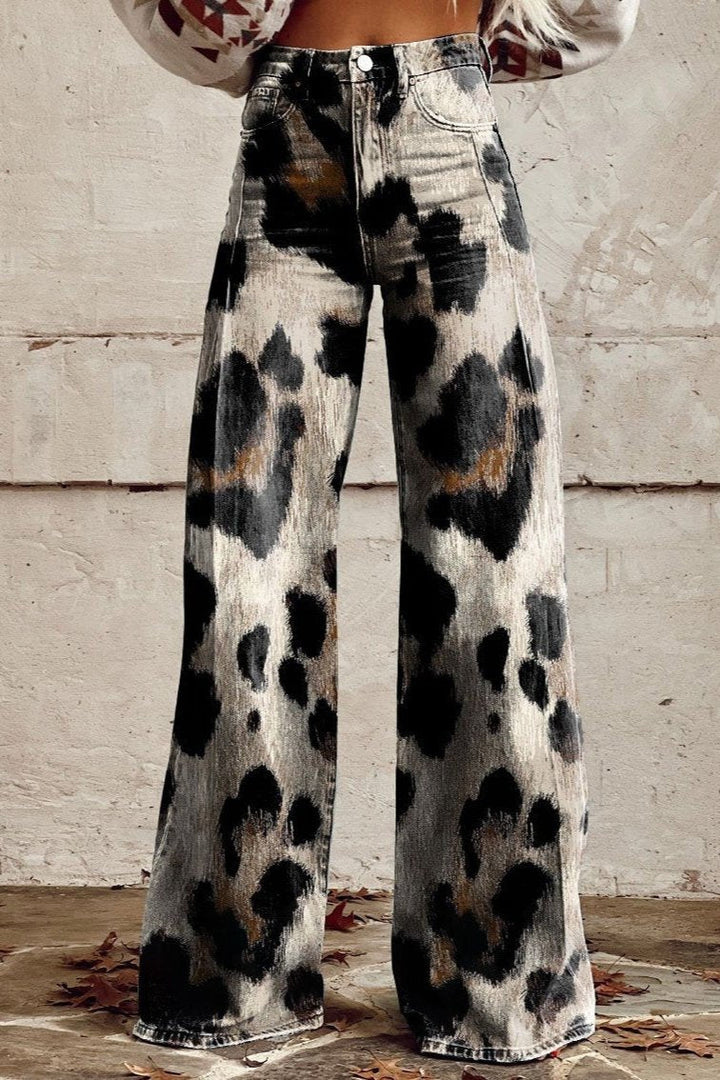 Chloé | Boho Vintage Hose für Damen mit weiter Passform und hohem Bund
