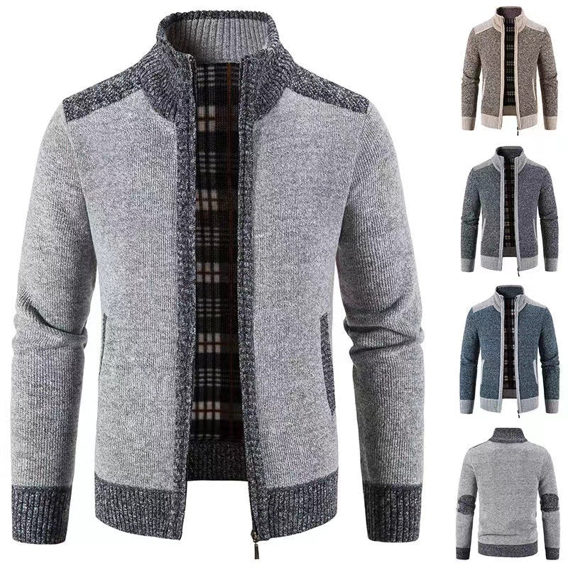 Herren Zip-Jacke Langarm mit Taschen