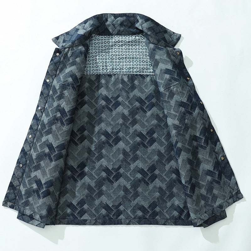 Herren Jacke mit langen Ärmeln und Taschen