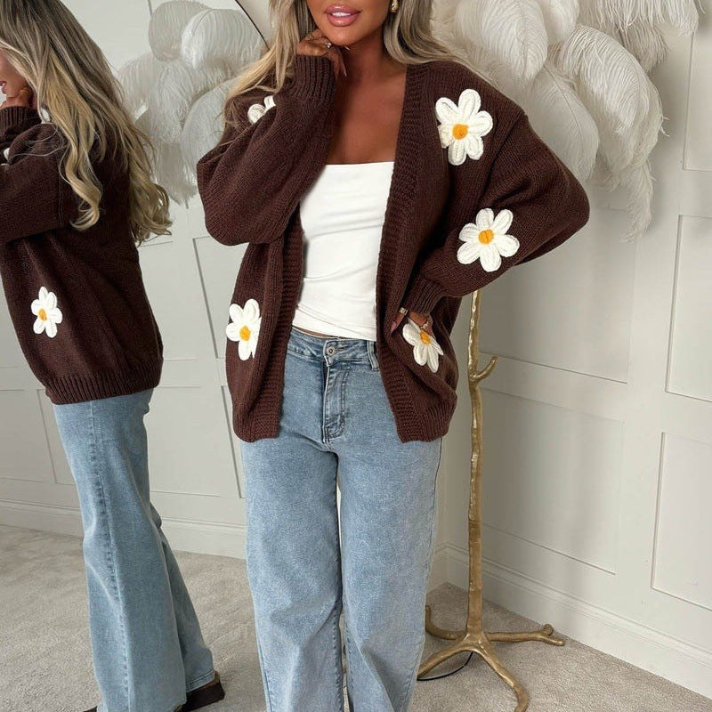 Nina | Damen Langarm-Cardigan Oversized