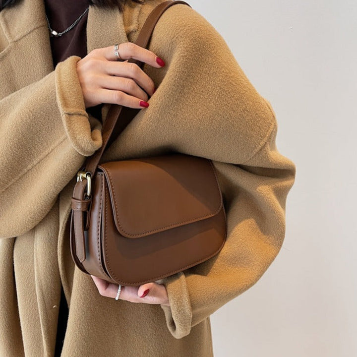 Eldborg | Elegante Schultertasche in gedämpftem Nude-Ton für Damen