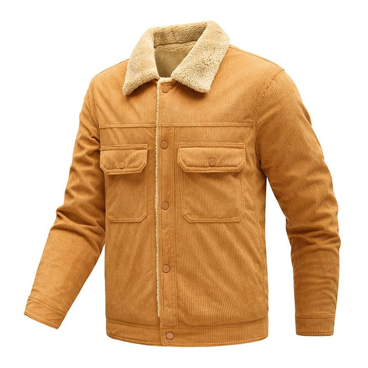 Herren Jacke Langarm mit Taschen und Knöpfen