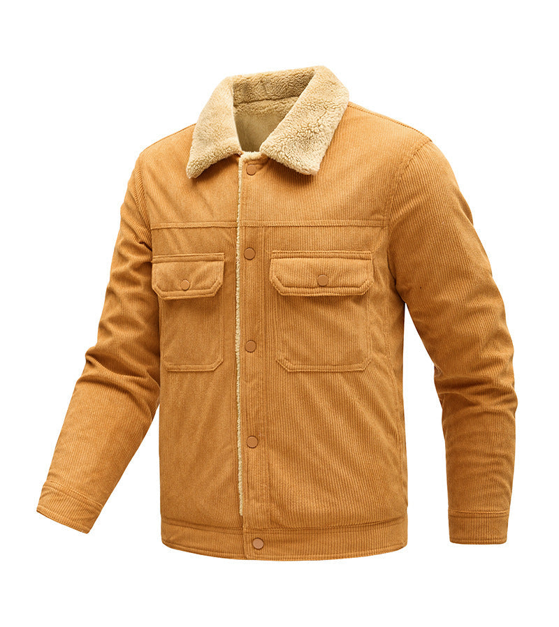 Herren Jacke Langarm mit Taschen und Knöpfen