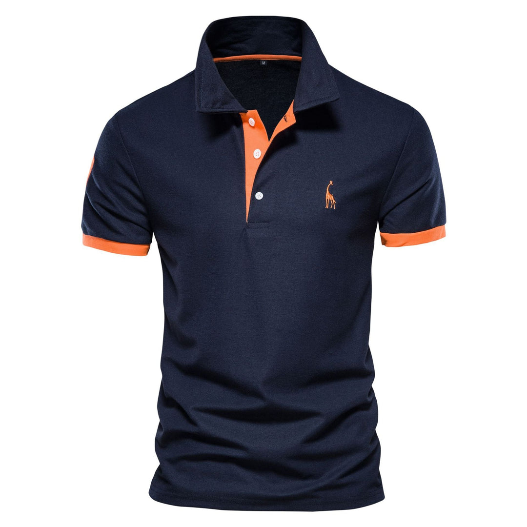 Pietro | Stilvolles Polo Poloshirt für Herren mit kurzen Ärmeln und langen Ärmeln