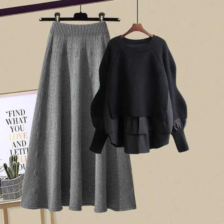 XENIA | Lockeres Sweatshirt und Rock für Damen