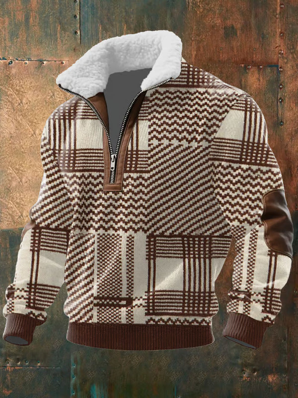 Oskar | Qualitäts-Zip-Up für Herren mit shearlinggefüttertem Kragen