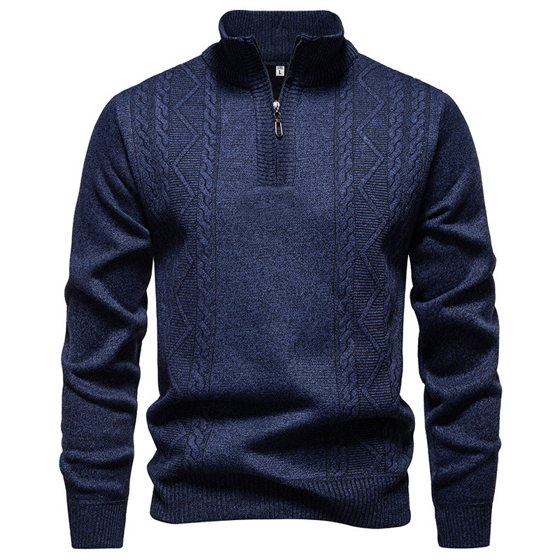 Herren Langarm Zip-Pullover