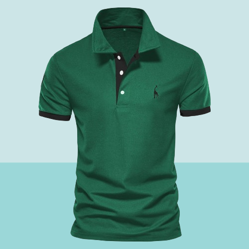 Pietro | Stilvolles Polo Poloshirt für Herren mit kurzen Ärmeln und langen Ärmeln