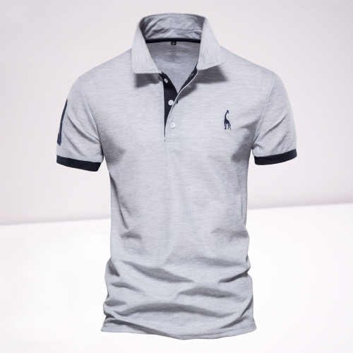 Pietro | Stilvolles Polo Poloshirt für Herren mit kurzen Ärmeln und langen Ärmeln