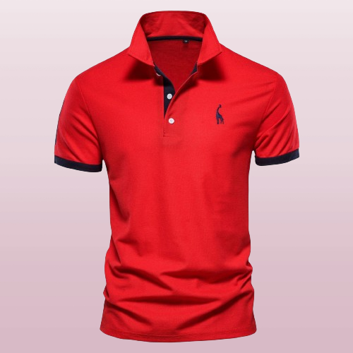 Pietro | Stilvolles Polo Poloshirt für Herren mit kurzen Ärmeln und langen Ärmeln