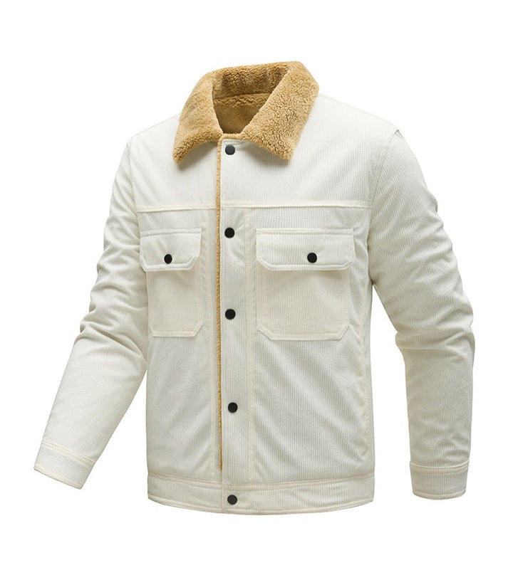 Herren Jacke Langarm mit Taschen und Knöpfen