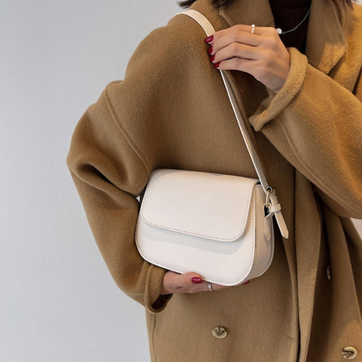 Eldborg | Elegante Schultertasche in gedämpftem Nude-Ton für Damen