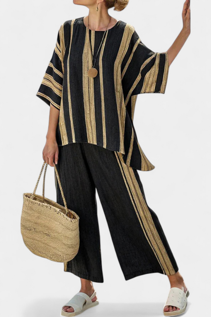 Tamara | bequeme oversized Streifenbluse und entspannte Hose
