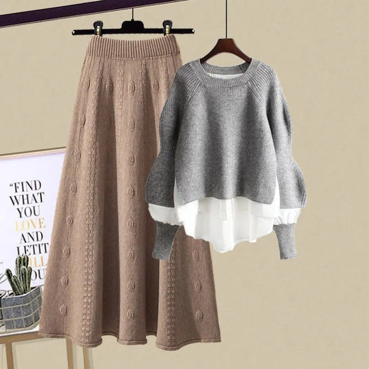 XENIA | Lockeres Sweatshirt und Rock für Damen