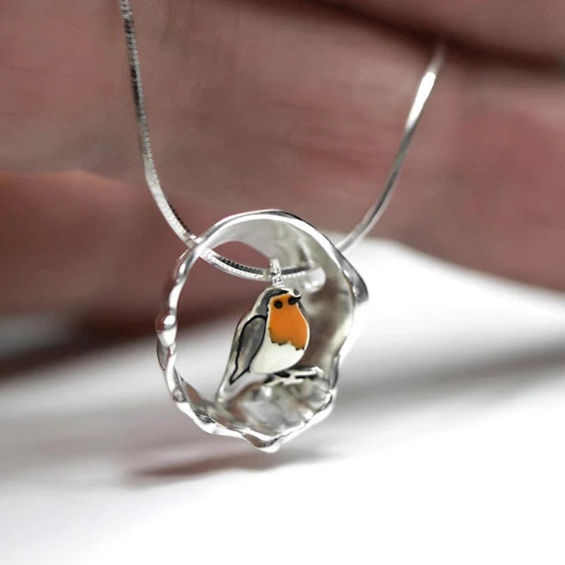 Handgefertigter eleganter Vogelkragen Schmuck