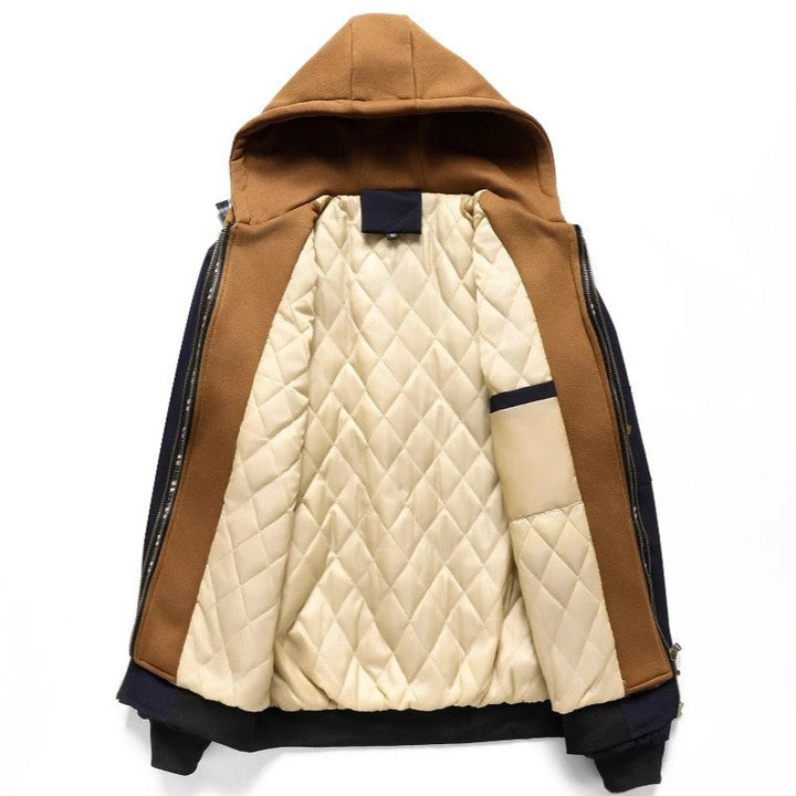 Herren Jacke mit Tunnelzug, Kapuze und Taschen