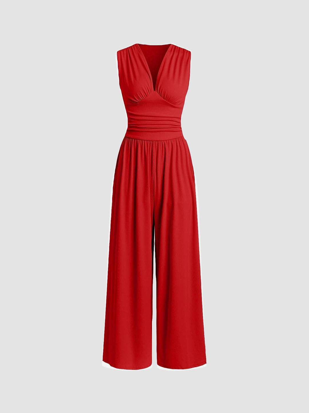 Charity | Schicker ärmelloser Jumpsuit für Damen mit weitem Bein