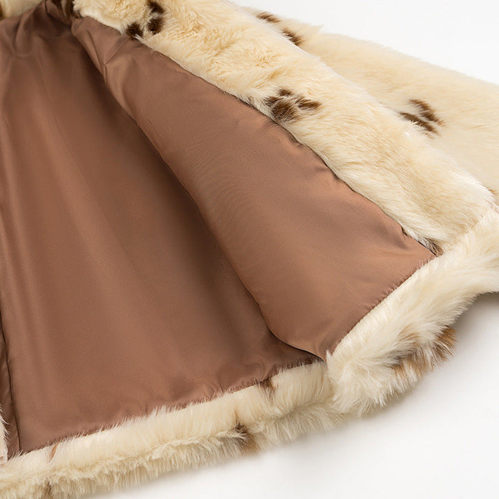 Damen Cropped-Blouson mit Fleckenprint, Stehkragen und Taschen