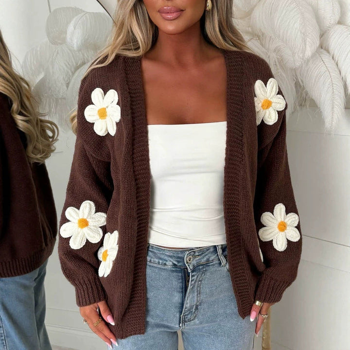 Nina | Damen Langarm-Cardigan Oversized