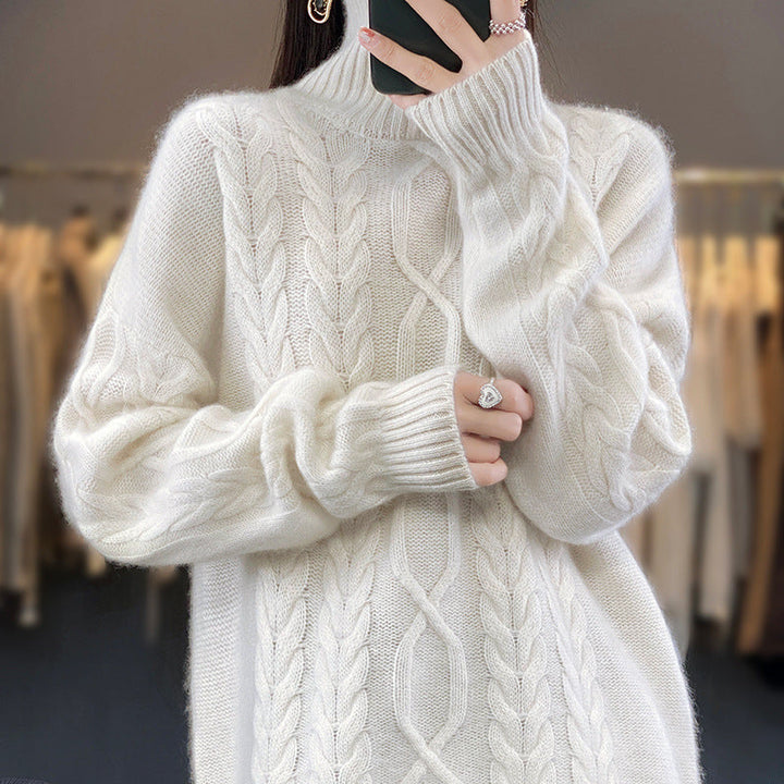 Damen Pullover mit Rundhalsausschnitt, Oversized