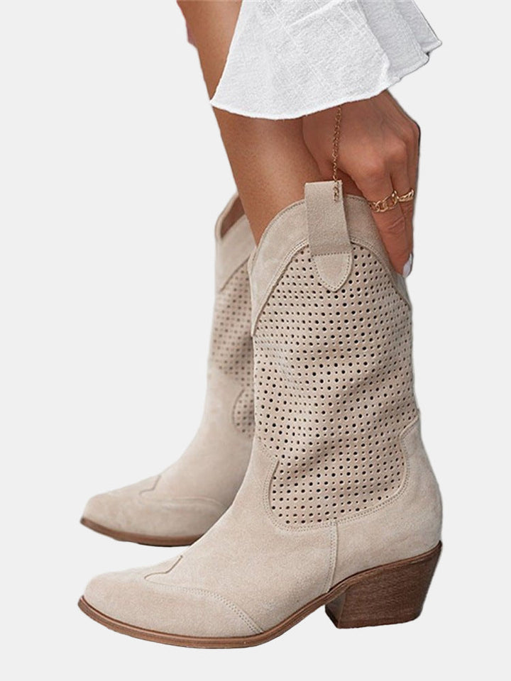 Piper | Perforierte Stiefeletten