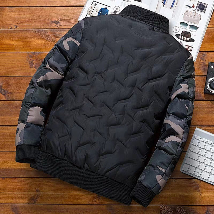 Herren Bomberjacke mit langen Ärmeln und Taschen