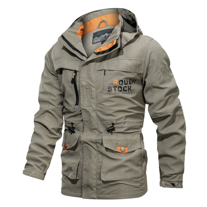 Herren Feldparka mit Tunnelzug, Kapuze und Taschen