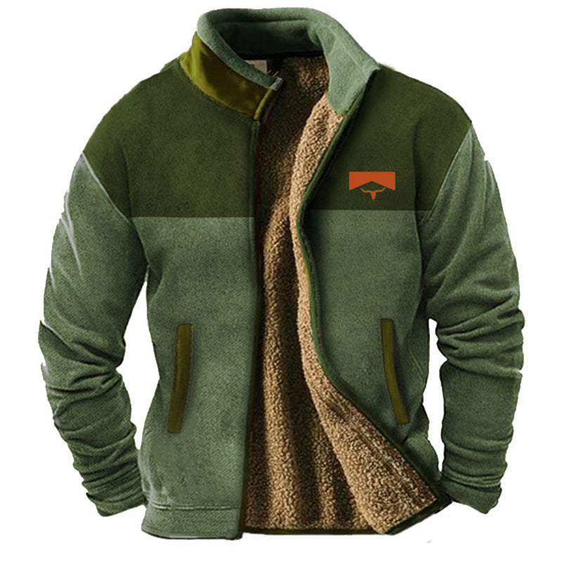 Matteo | Herren Freizeit Jacke mit Rundhalsausschnitt und langen Ärmeln