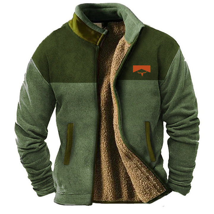 Matteo | Herren Freizeit Jacke mit Rundhalsausschnitt und langen Ärmeln
