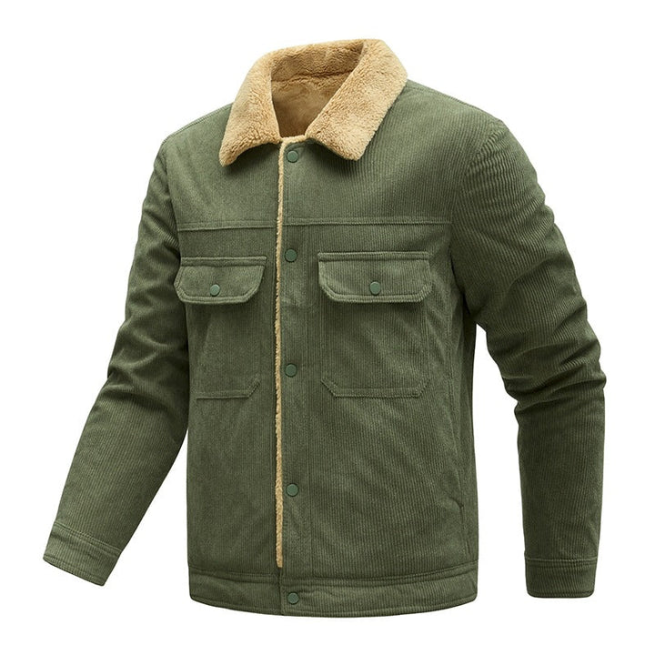 Herren Jacke Langarm mit Taschen und Knöpfen
