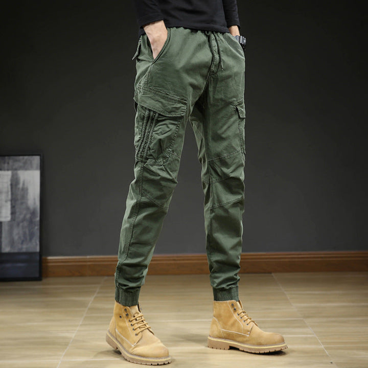 Herren Hosen mit Taschen und Kordelzug, Cargo