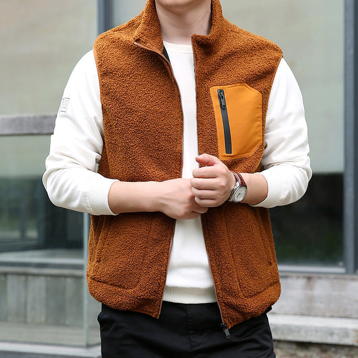 Herrenweste mit Tasche