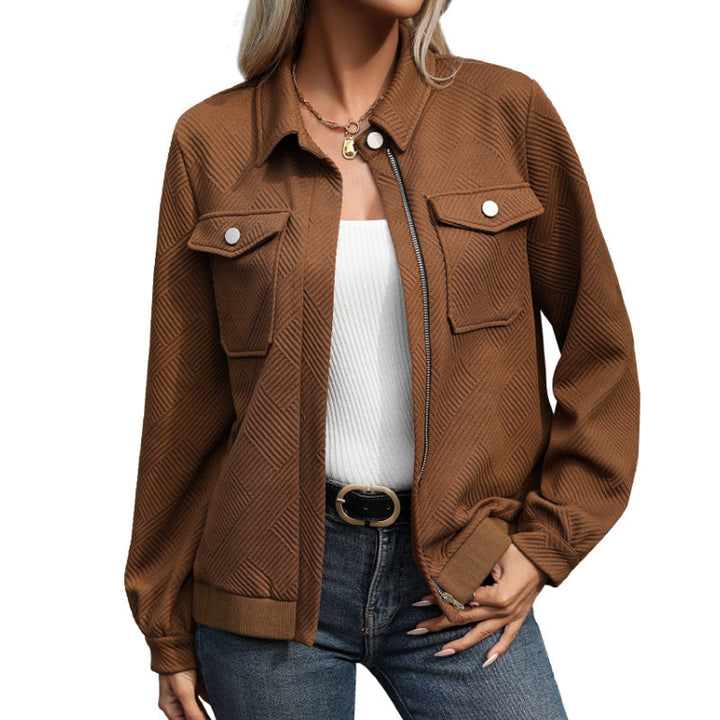 Emma | Damen Jacke mit langen Ärmeln und Brusttaschen