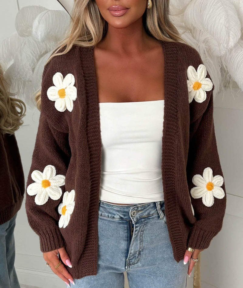 Nina | Damen Langarm-Cardigan Oversized