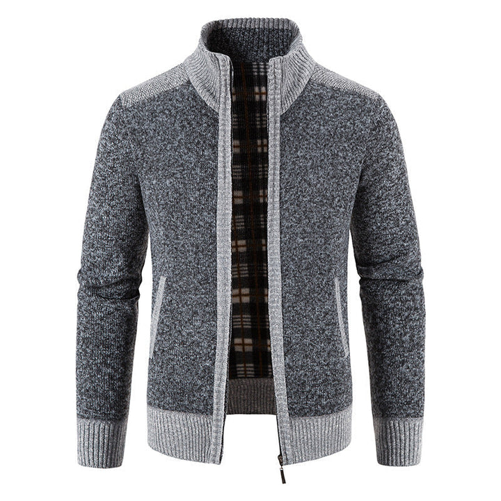 Herren Zip-Jacke Langarm mit Taschen
