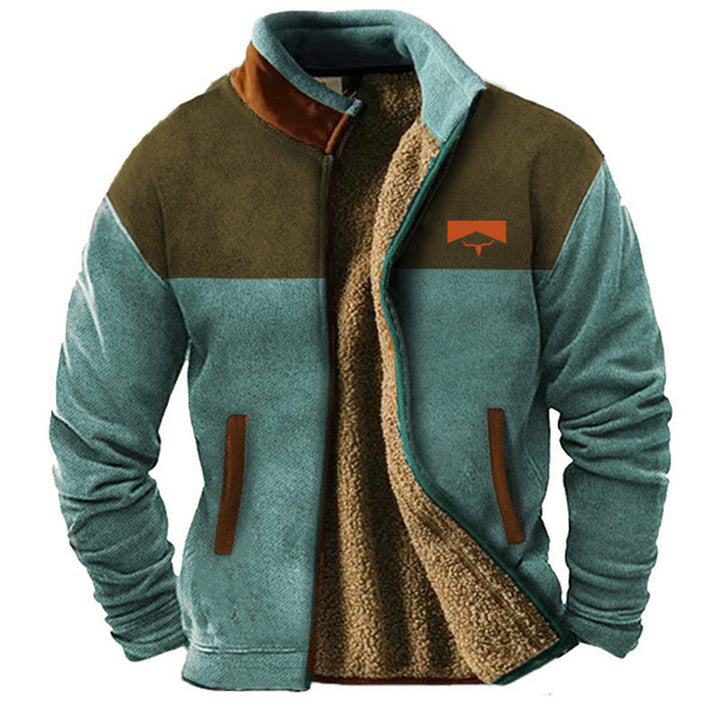 Matteo | Herren Freizeit Jacke mit Rundhalsausschnitt und langen Ärmeln