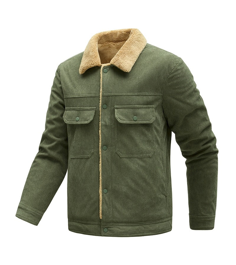 Herren Jacke Langarm mit Taschen und Knöpfen