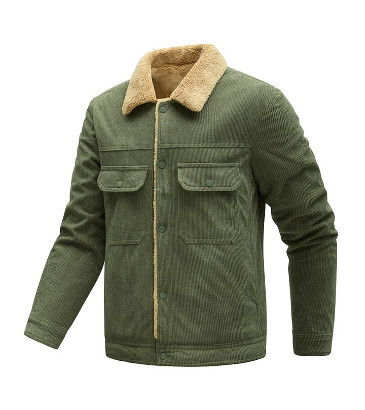 Herren Jacke Langarm mit Taschen und Knöpfen