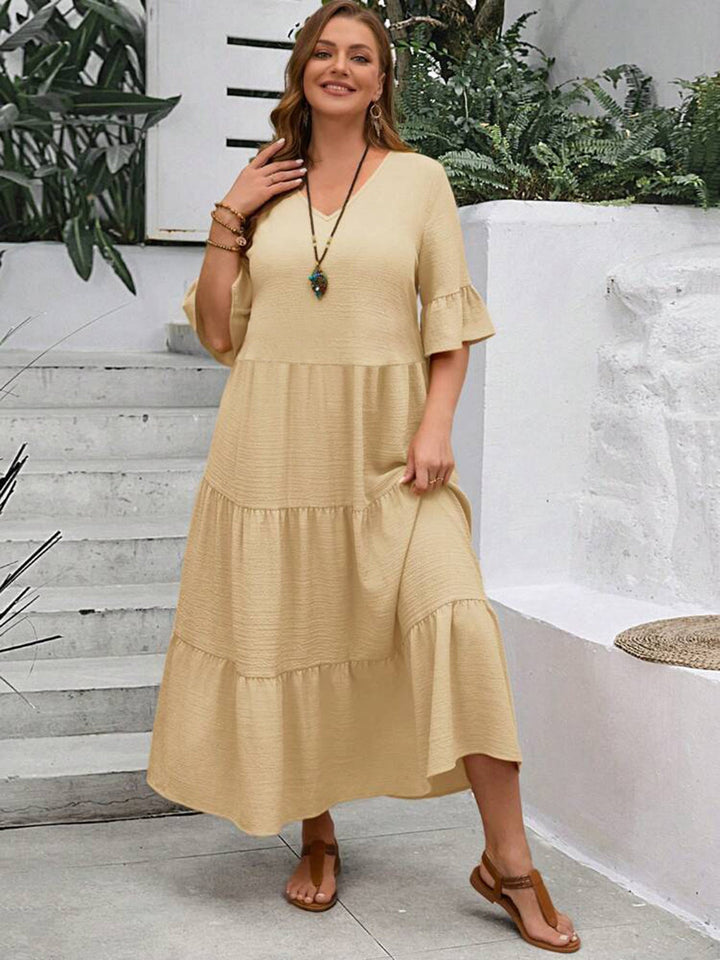 Avelisse | Anmutiges Fließendes Maxikleid für Damen mit Leoparden-Print