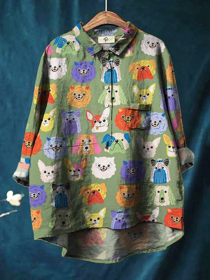 Puck | Hundekunst T-Shirt mit langen Ärmeln
