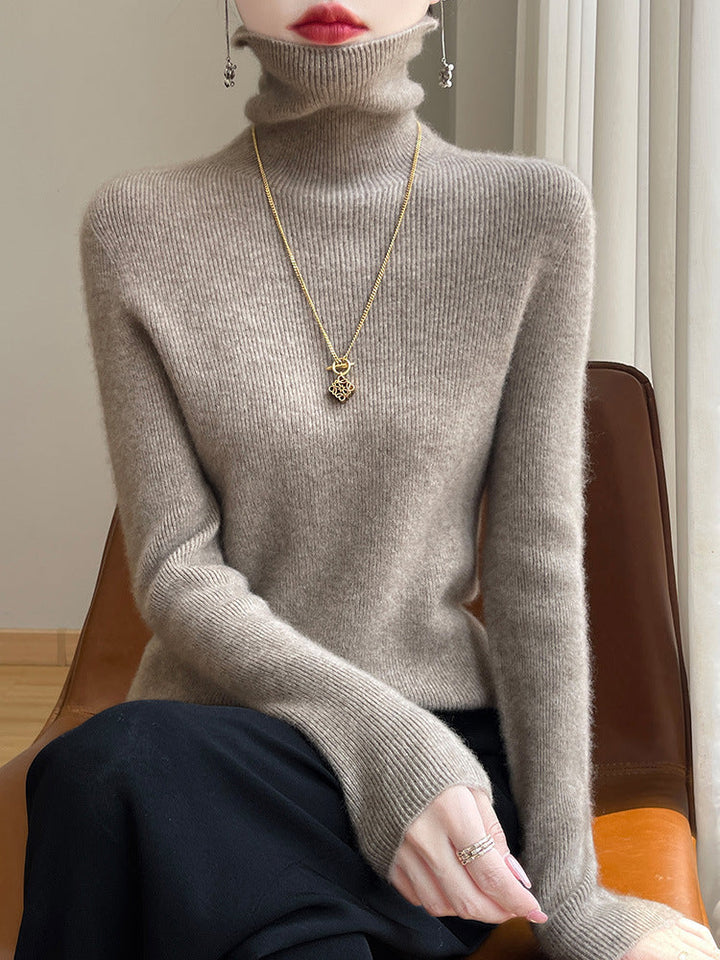 Damen Rollkragenpullover Slim Fit